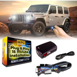 MPC Remote Start Kit Compatible with Jeep Wrangler 2007-2018 || 100% Plug n Play || Key-to-Start || Use Your OEM Key Fob || 15 Minute Install || USA Tech Support