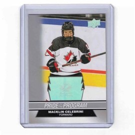 2023 Upper Deck Canada Hockey #97 Macklin Celebrini Rookie Card RC Hockey Card Pride of The Program