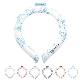 CICIBELLA Ice School Ring Checked PCM Original Blue Large Size Women Kids Neck Cooler 28 Degree Natural Freezing Cool Ring Sustained Temperature Control Bluof