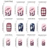 24Pcs 4th of July Press on Nails Short Square Independence