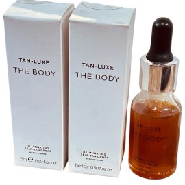 TAN-LUXE 2X Tan-Luxe The Face  Illuminating Self-Tan Drops - Medium / Dark - .50oz Each