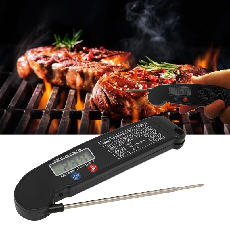 Meat Thermometer Multifunction Instant Read Digital BBQ Meat Thermometer for