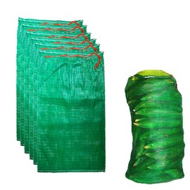 Fulanfudi 50pcs Extra Large Mesh Storage Produce Bags Reusable Vegetable Storage Bags Sacks 21'' x 32'' Holds up to 50 Lbs Vegetable Storage Bags (Green 50)