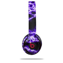 WraptorSkinz Skin Compatible with Beats Solo 4, Solo 3 and Solo 2 Wireless Headphones - Electrify Purple - Decal Vinyl Wrap (Headphones NOT Included)