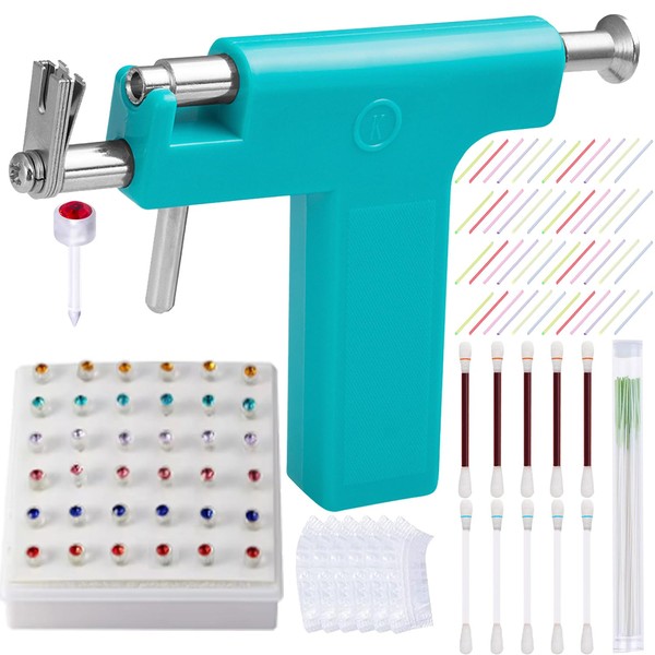 Ear Piercing Gun Kit,Reusable Professional Multi Purpose Ear Piercing Kit