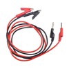 2pcs 1 Meter Cable Length Stackable Banana Plug to Crocodile