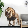 RAINBOW WSK Lifelike Lion Wall Decals Peel and Stick 3D