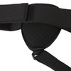 Inguinal Hernia Belt Adjustable Black PVC Gel Bag Soft Foam