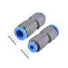 sourcing map Straight Push to Connector Reducer Fitting 8mm to