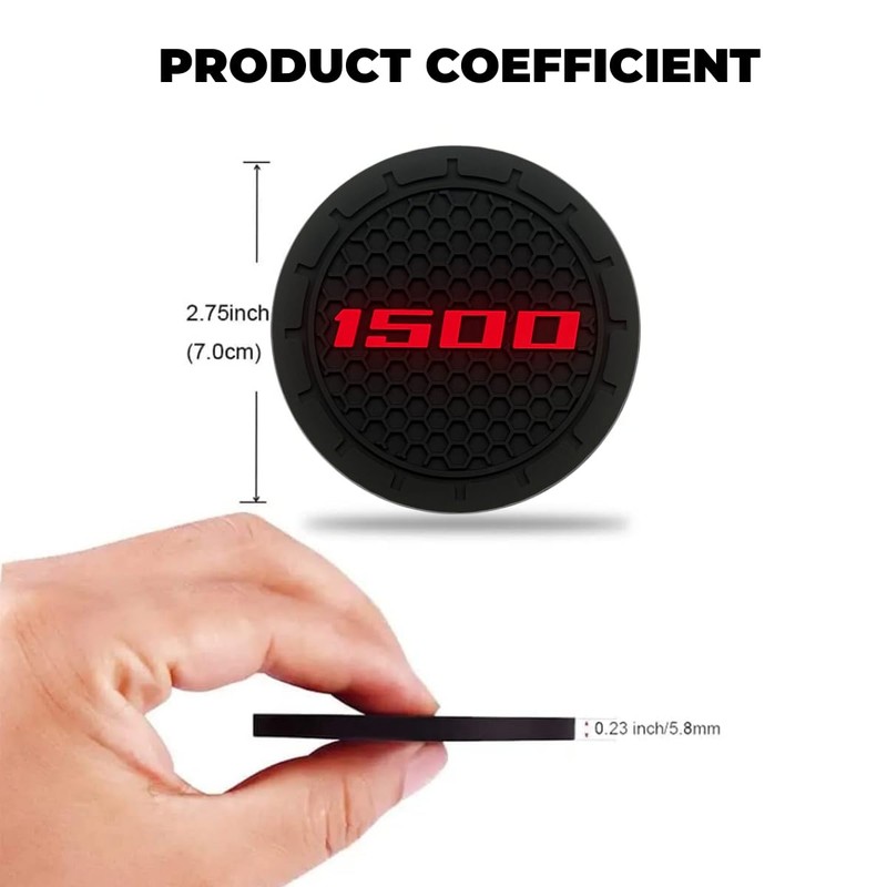 2Pcs Car Cup Holder Coaster for RAM 1500 Accessories Anti