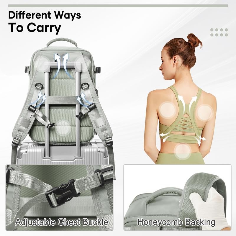 Vacuum Travel Backpack - Save 30% Space with Compression, Carry-On