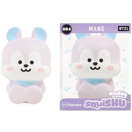 LINE Friends BT21 MANG Jumbo Squishy Toy Slow Rising Cute SquiSHU Buddy Birthday Gift Bags, Party Favors, Gift Basket Filler, Stress Relief, Adorable, and Fun