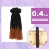 SHIHERESH Strands 30 Dreadlock Extensions Synthetic Hair 12 Inch 0.4