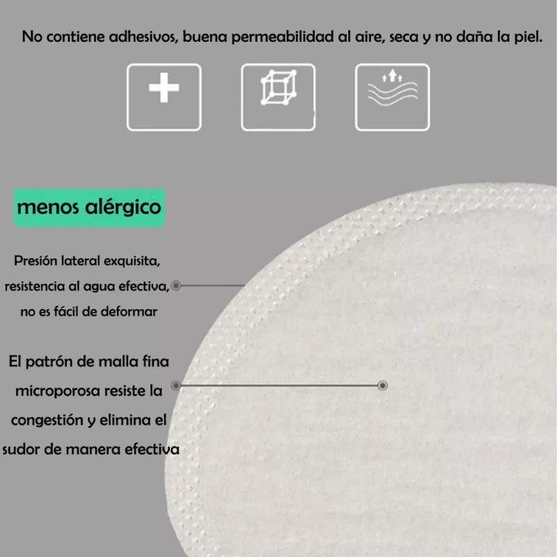 Dolores Parches Sudor Absorbe Almohadillas Axilas Cuello Evita Olor