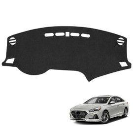 YOJOJOCO Dash Cover for Hyundai Sonata 2019 2018 2017 2016 2015 Accessories Flannel Dashboard Cover Dash Mat Center Console Cover Sunshield Protector Pad