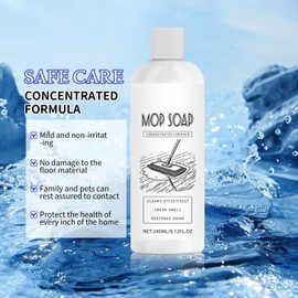 Easybos Upgrade Mop Soap for Floor Cleaning, Mop Soap Scented, Multisurface Bathroom & Kitchen Cleaner Supplies, 240ml