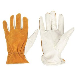 Radnor 64057342 Large Premium Grain Split Back Cowhide Unlined Drivers Gloves with Keystone Thumb and Shirred Elastic Back (Carded) (1/PR)
