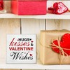 Valentines Day Decor Farmhouse Hugs Kisses and Valentine Wishes Wood