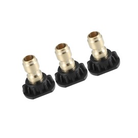 Partuto High Pressure Washer Spray Nozzle Tips Quick Connector Black 3 Pcs Replacement