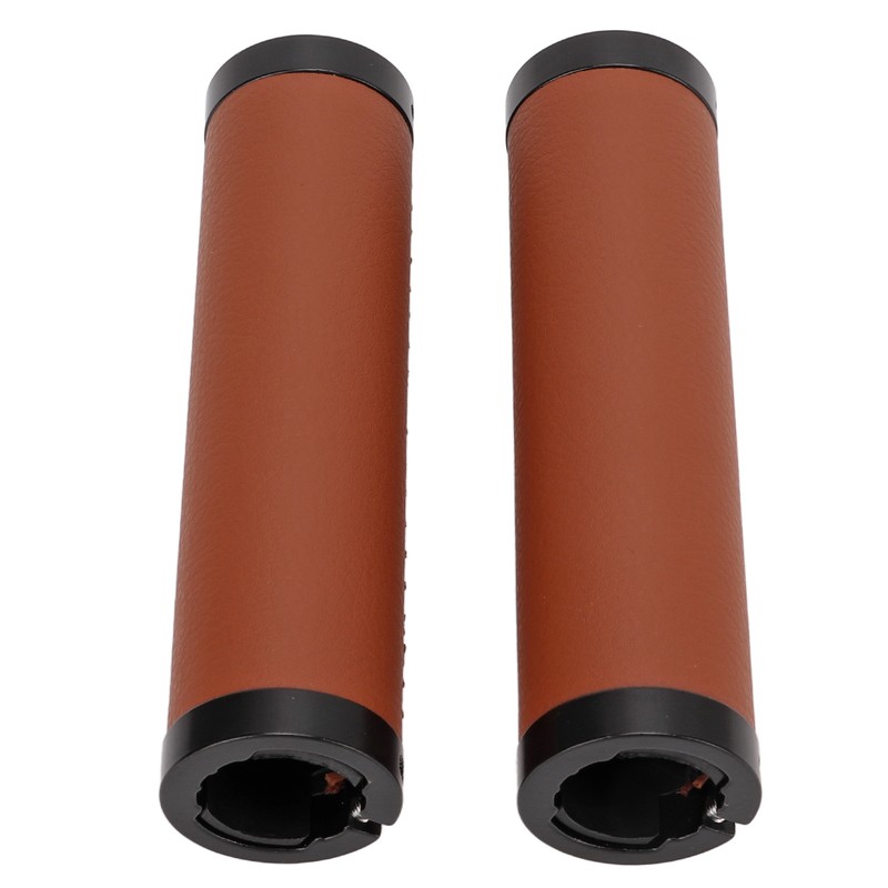 Bike Grips Shockproof Prevent Slip Soft Fiber Leather Handlebar Grips