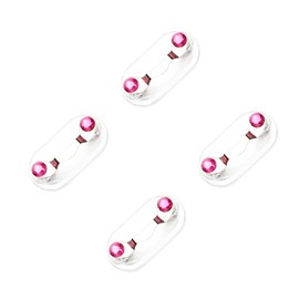 SagaSave 4× Magnetic Eyeglass Holders Sunglasses Myopia Glasses Holder Badge Holder Name Tag 12 Color Choice, Pink, 43*23*12mm/1.69*0.91*0.47inch