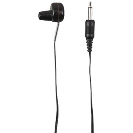 Yazawa Corporation ELP TR101BK Single Earphones, Projection Type, Monaural Earphones, Diameter 0.1 inches (3.5 mm), Cord Length: 3.3 ft (1 m)