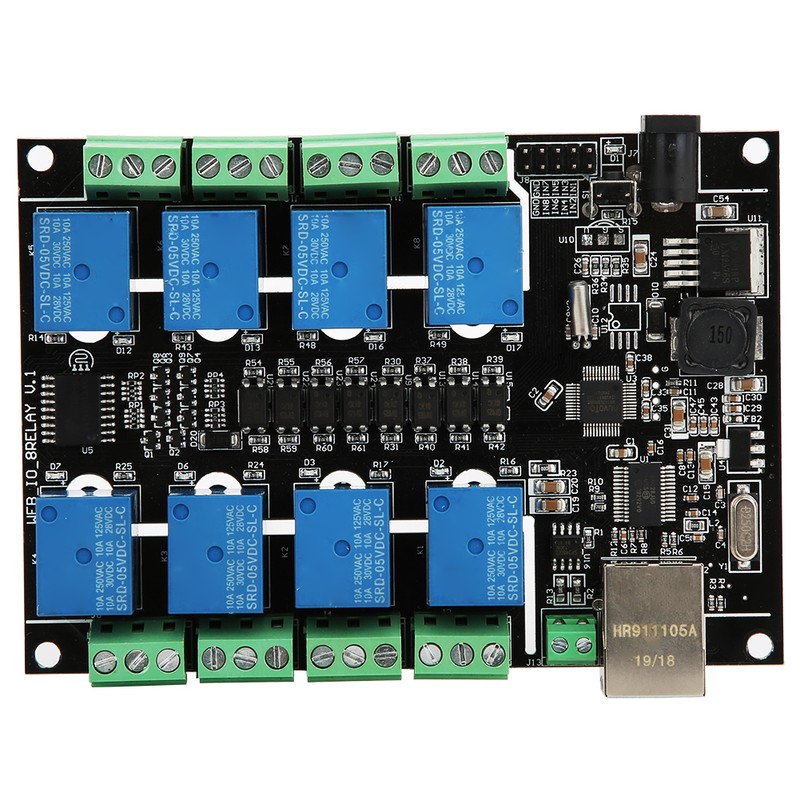 PLC Control Module Network Relay RJ45 8-Channel Industrial Accessory NC-1000