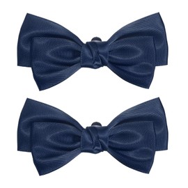 PATIKIL Women Shoe Clips Satin Elegant Removable Bow Shoe Clips Cute Embellishment Shoe Buckle for Decoration Party