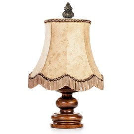 Mudder 4 Pack Lamp Finial Cap Knob Antique Brass Lamp Finial Thread 1-3/8 Inch High Retro Decorations