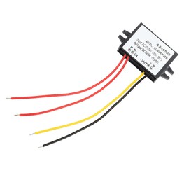 AC 12V 24V to DC 5V Converter, Highly Integrated SMD Components, Flame Retardant Plastic Housing, IP67 Waterproof, Overvoltage Protection, Suitable for Car Screen, Monitor (5A)