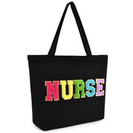 Nurse Bags for Work Nursing Tote Bag Pockets Nurse Accessories Organizing Zip Top Clinical Bag for Nursing Students Women Adults