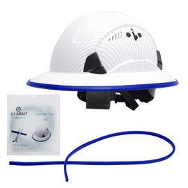 Full Brim Hard Hat Guard Helmet Protection Edge Trim 36.6in Length,Blue(Hard Hat Not Including)