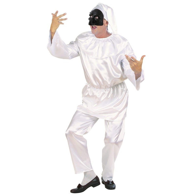 Widmann 46865 MASKE PULCINELLA AUS PVC, Unisex – Erwachsene, Einfarbig,