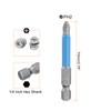 HARFINGTON Phillips Screwdriver Bit PH2 S2 Steel 1/4" Hex Shank