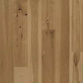 Private Label Wide Plank Hickory Flooring, Natural, Prefinished Engineered, Sample