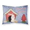 Caroline's Treasures BB2824PILLOWCASE Dog House Collection Poodle White Fabric Standard