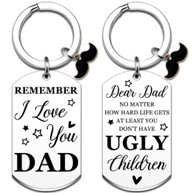 Wrpixe Fathers Day Gift for Dad Gifts from Daughter Dad Keychain Birthday Gift for Daddy Father Gift from Son Papa Father Thanksgiving Presents for Dads Father Day gifts Gifts from Daughter Son Wife