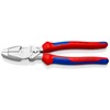 KNIPEX Lineman's Pliers 0915240 Combination Pliers Chrome-Plated with Cable Puller