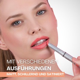Impala - Lang haltender Lippenstift | Farbe 124 Pfirsich Nude | Permanenter Lippenstift | Lang haltender Lippenstift | Feuchtigkeitsspendender Lippenstift