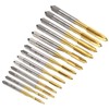 sourcing map 14pcs Spiral Point Tap Set M2 M2.5 M3