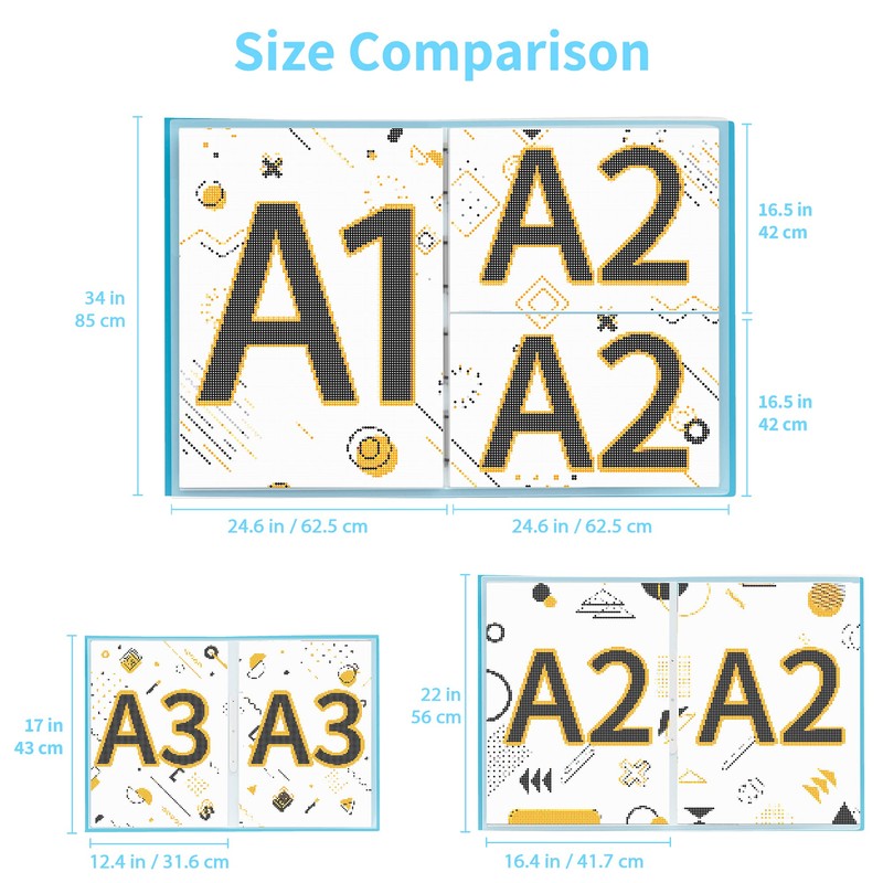ARTDOT A2 Storage Book for Diamond Art Kits, Diamond Art