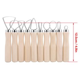 Smandy 10 Pieces Modelling Tool Ceramic Tool Potter Tool Modelling Set Polymer Clay Tool Ceramic Sculpture Clay Tool Kit