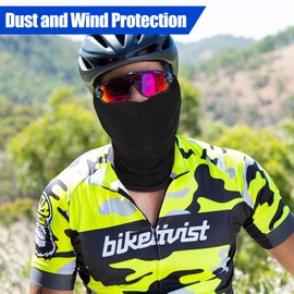 Summer Cooling Neck Gaiter Face Mask Balaclava, Wind & Dust Proof Face Cover Scarf, Breathable Bandana for Men Women Outdoor Sports, Fishing, Hiking, Cycling, Motorcycle UPF 50+, Combo 1