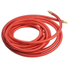 Tig Power Cable, Worldwide Superflex TIG Torch Power Cable 25Ft CK57Y03RSF, Silicone Rubber Hose with Nylon Braid for Series 9 & 17 Air-Cooled Torches, 3/8" X 24 RH Connection