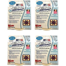 Warm Company Lite Steam-A-Seam 2 Double Stick Fusible Web Tape -1/4" X 40 Yards, Set of 4