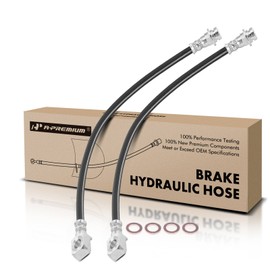 A-Premium Rear Driver and Passenger Outer Brake Hydraulic Hose Compatible with Hummer Models - H3 2007-2010, H3T 2009-2010 - Replace# 15869087(Pack of 2)