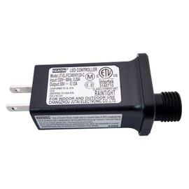 JT-EL/FC300V0300-D 30V LED Controller With 8 Modes, Class 2 Power Supply Multifunctional Transformer, Low Voltage US Plug for Light (30v 0.3a)