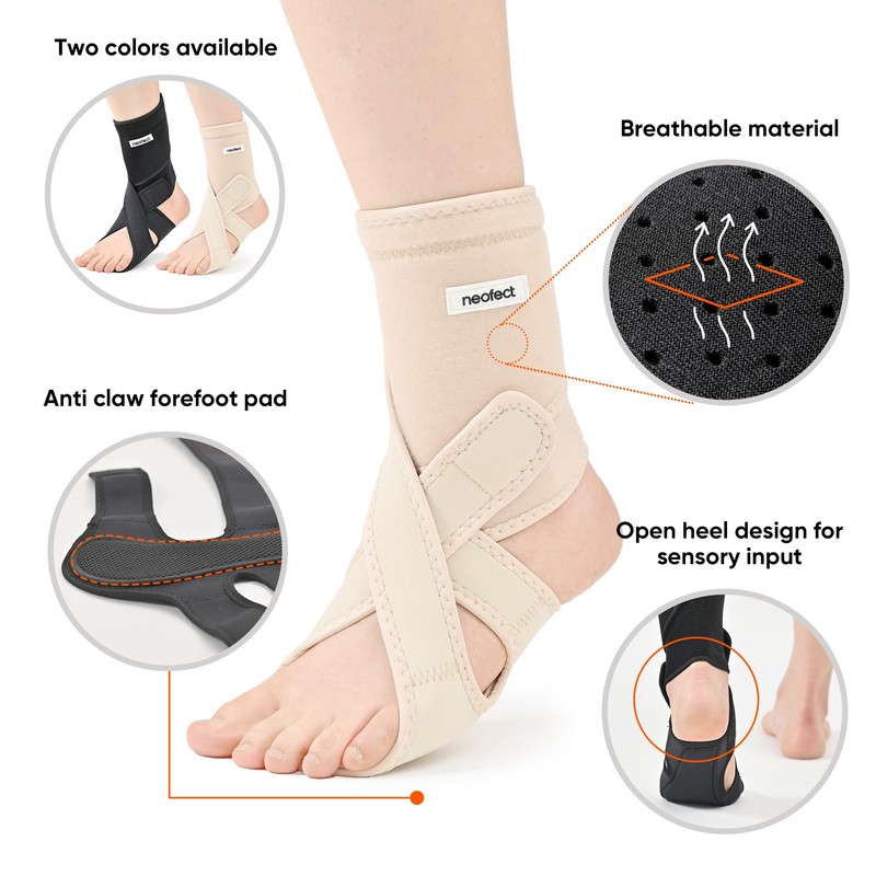 Neofect Drop Foot Ankle Support Drop Foot Brace Adjustable Wrap