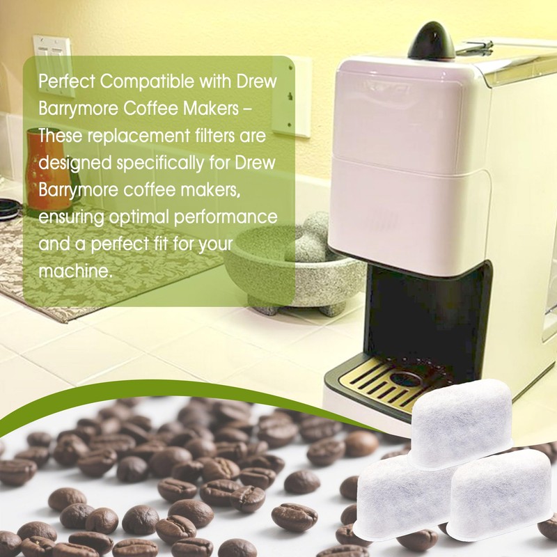 xcivi 6PCS Replacement Coffee Filters Compatible with Drew Barrymore Coffee