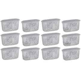 NRP 12-pack Coffee Activated Charcoal Cartridges Water Filter Replacement for DCC-RWF Cuisinart Coffeemaker, And compatible Kenmore, Delonghi, Capresso partial models